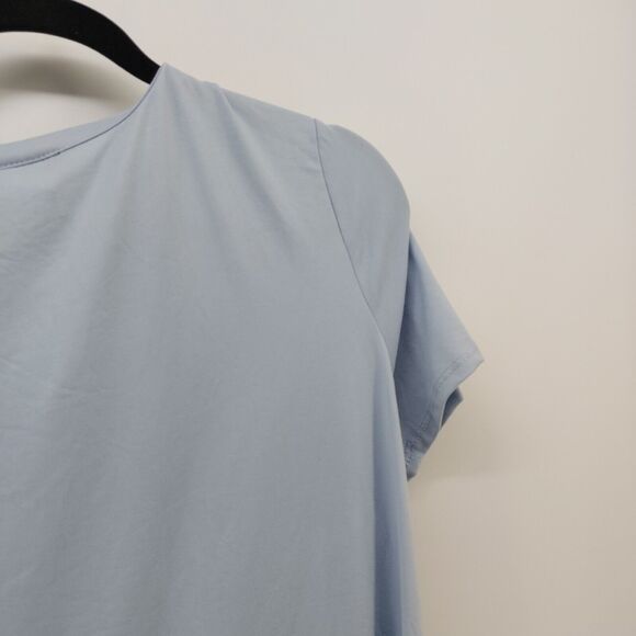 Ruby & Lace Light Blue Top Tee flowers mushrooms Keep it happy Smile Plus Sz 1X - Picture 10 of 14